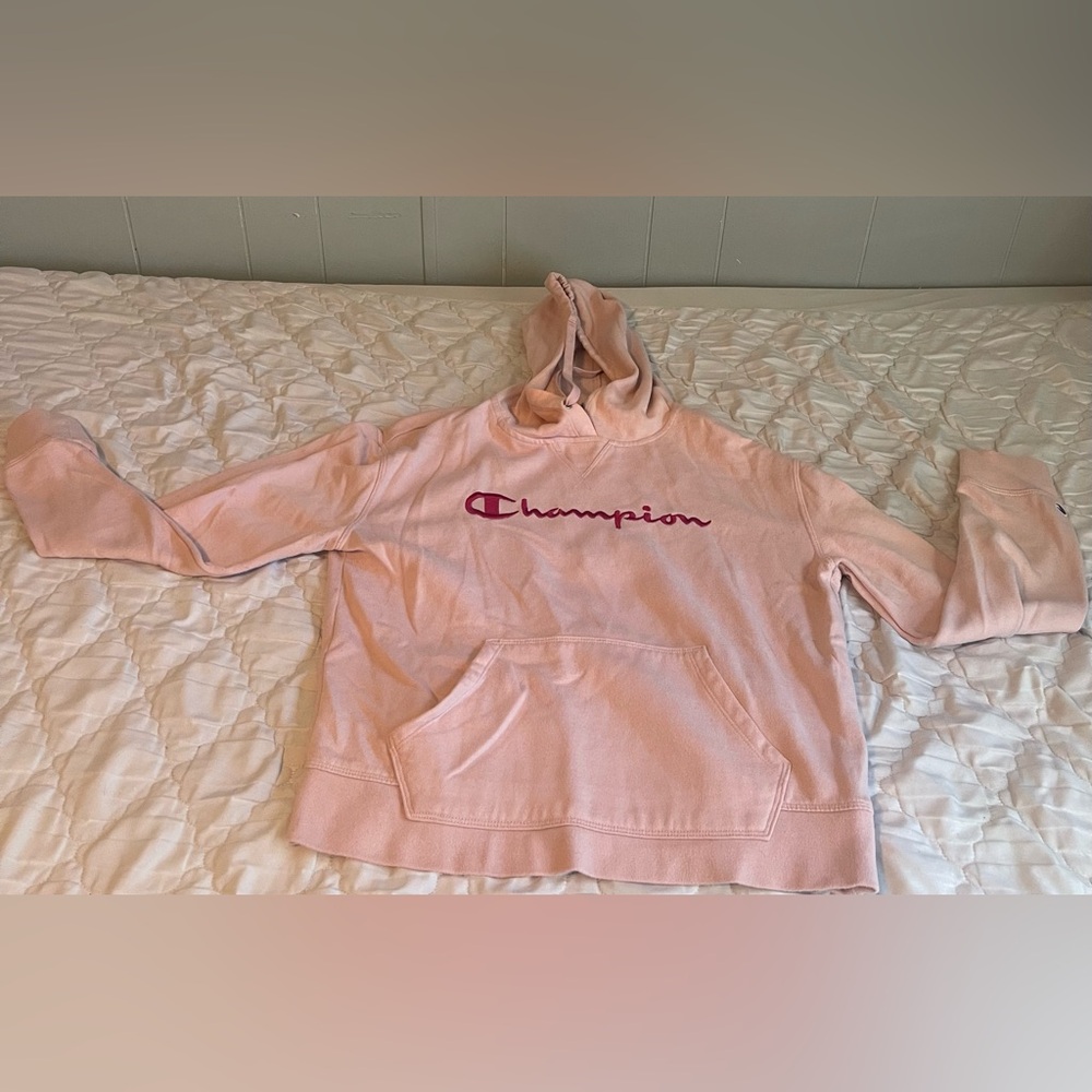 Champion Light Pink Pullover Hoodie